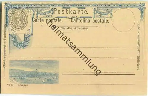 Postkarte - Kantonale Gewerbeausstellung in Zürich 1894