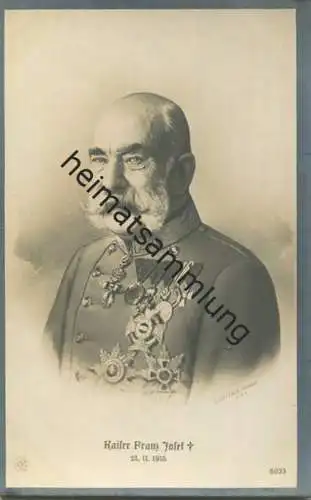 Österreich - Kaiser Franz Josef gest. 21. 11. 1916 - Verlag NPG