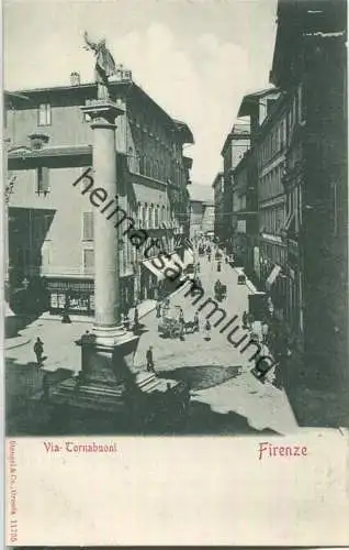 Firenze - Via Tornabuoni - Verlag Stengel & Co Dresden