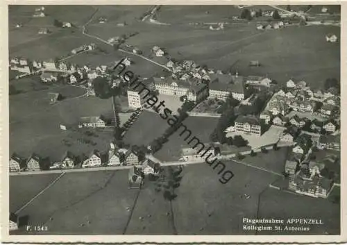 Appenzell - Kollegium St. Antonius - Flugaufnahme - Foto-AK Grossformat - Verlag Foto-Gross St. Gallen gel. 195