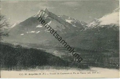 Argeles - Trouee de Cauterets et Pic de Viscos - Carrache editeur Pau