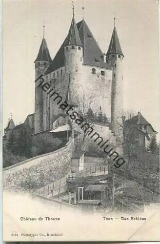 Thun - das Schloss - Edition Phototypie Co. Neuchatel ca. 1905