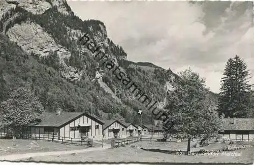 Melchtal - Barackendorf - Kindervacantie der Christelijke Mutualiteiten - Foto-AK - Verlag Engelberger Stans gel. 1951