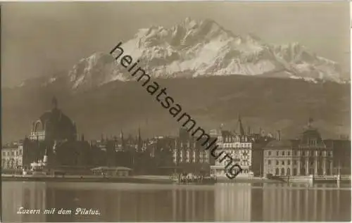 Luzern - Bahnhof - Foto-Ansichtskarte - Verlag W. Zimmermann-Strässler Luzern