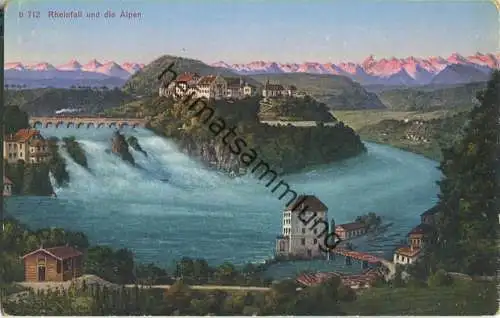 Rheinfall und die Alpen - Edition Photoglob Zürich