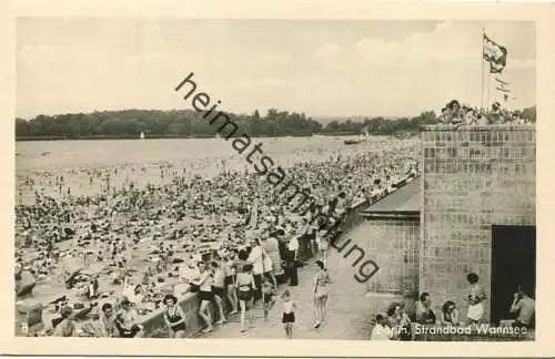 Berlin - Strandbad Wannsee - Foto-AK 1952 - Verlag Hans Steffen Berlin