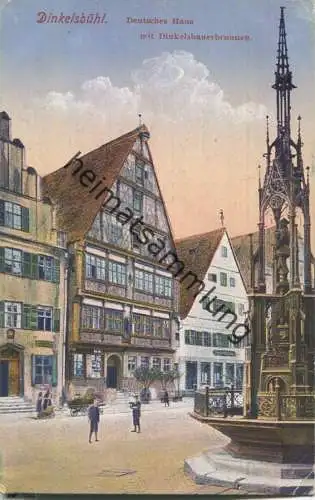 Dinkelsbühl - Deutsches Haus - Dinkelsbauerbrunnen - Verlag Gebr. Metz Tübingen