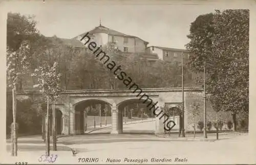 Torino - Nuovo Passaggio Giardino Reale - Foto-AK - vera Fotografia