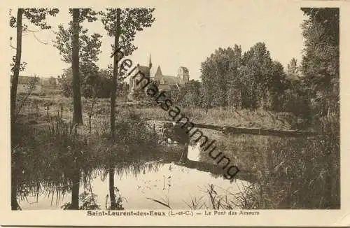 Saint-Laurent-des-Eaux - Le Pont des Amours - Editeur L. Lenormand Orleans