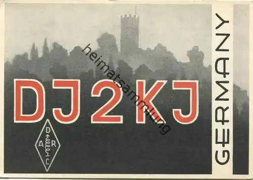 QSL - Funkkarte - DJ2KJ - Bielefeld - 1958