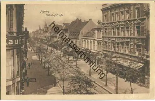 Herne - Bahnhofstrasse - Verlag Hermann Lorch Dortmund