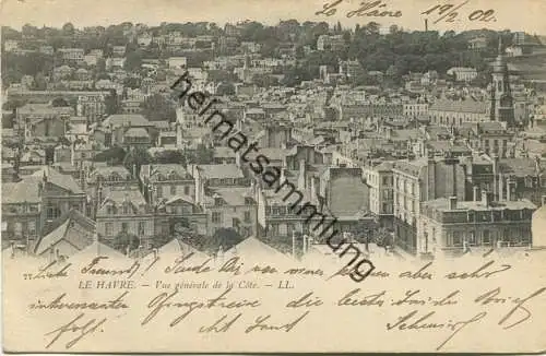 Le Havre - Vue generale de la Cote gel. 1902