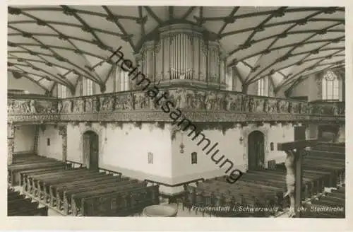 Freudenstadt - Ev. Stadtkirche - Orgeleck - Foto-AK - Verlag Schöning & Co Lübeck