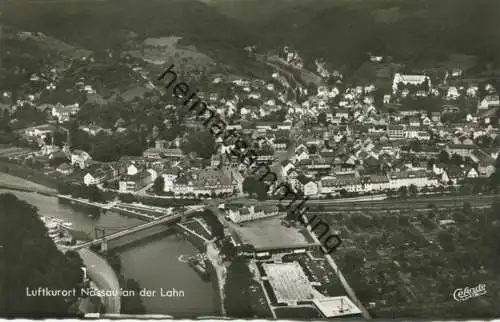 Nassau - Luftbild - Foto-AK 60er Jahre - Cramers Kunstanstalt Dortmund