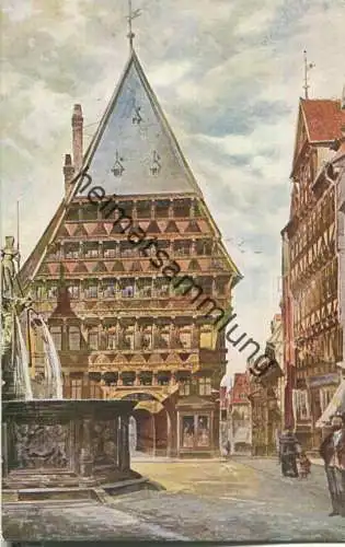 Hildesheim - Knochenhauer-Amtshaus - Künstlerkarte R. Heyer - Verlag Franz Borgmeyer Hildesheim