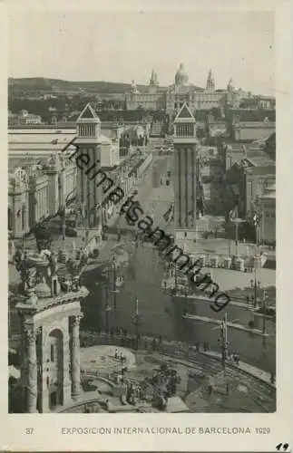 Exposicion Internacional de Barcelona 1929 - Entrada a la Exposicion - Foto-AK