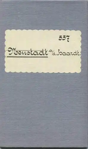 Topografische Karte 557 Neustadt an der Haardt - Karte des Deutschen Reiches 1:100'000 33cm x 40cm auf Leinen gezogen -