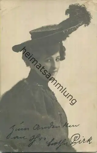 Berta Pirk - Österreichische  Opernsängerin - Autogramm - Verlag Wilh. Helfer Graz 1906