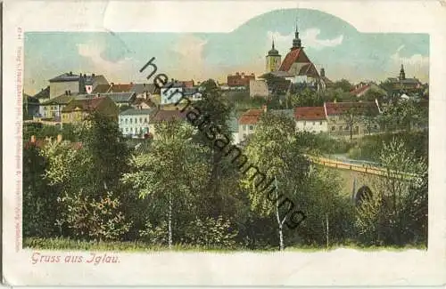 Gruss aus Iglau - Verlag Franz Schaller jun. Iglau - gel. 1907