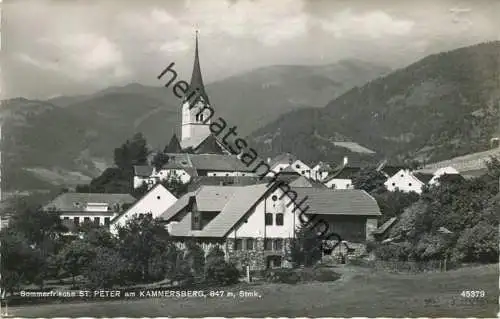 St. Peter am Kammersberg - Foto-AK - Verlag P. Ledermann Wien gel. 1956