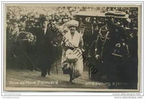 Visite de Mme Poincaré - Strasbourg 5 janvier 1919