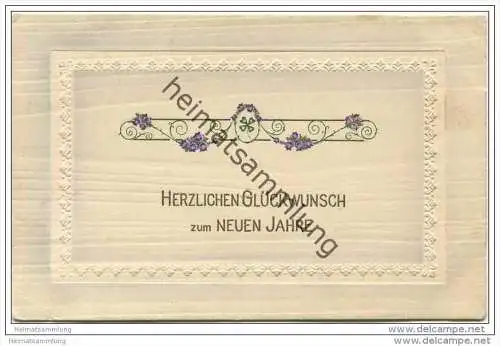 Neujahr - filigranes Blumenmuster - Feldpost