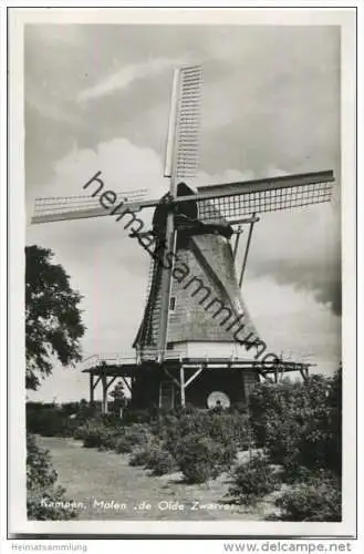 Kampen - Molen de Olde Zwarver - Foto-AK