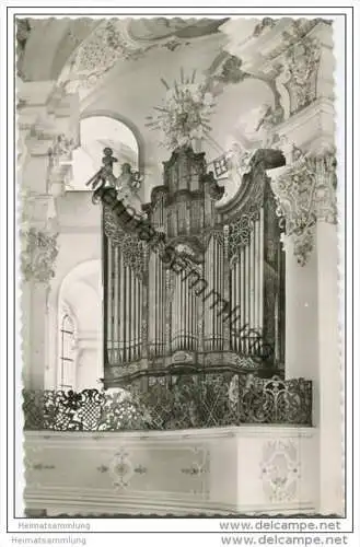 Steinhausen an der Rottum bei Schussenried - Wallfahrtskirche - Orgel - Foto-AK