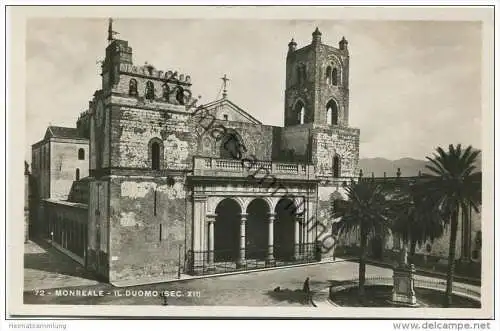 Monreale - Il Duomo - Foto-AK 30er Jahre - Vera Fotografia - Verlag A. Campassi Torino 1937