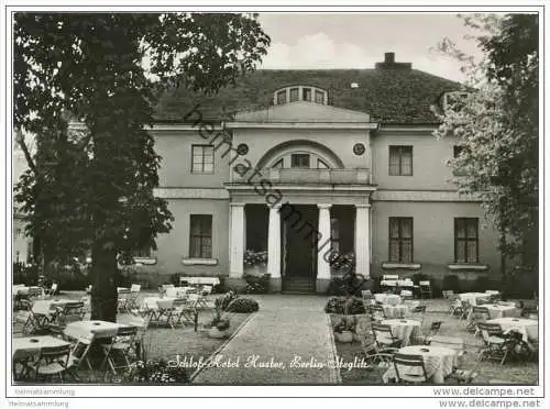 Berlin - Steglitz - Schloss Hotel und Restaurant Huster - Schlossstrasse 48 - Foto-AK Grossformat