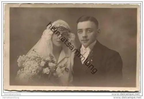 Hochzeit - Hochzeitsfoto-AK - Atelier Menzel Barmen-R. Bahnhofstrasse 7