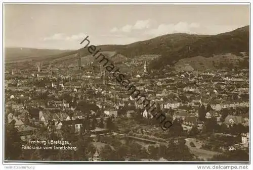 Freiburg - Panorama vom Lorettoberg - Foto-AK - Verlag Trinks &amp; Co. GmbH Leipzig