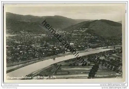 Eberbach - Flugzeugaufnahme - Foto-AK