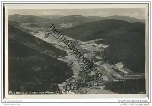 Schönau-Altneudorf - Flugzeugaufnahme - Foto-AK