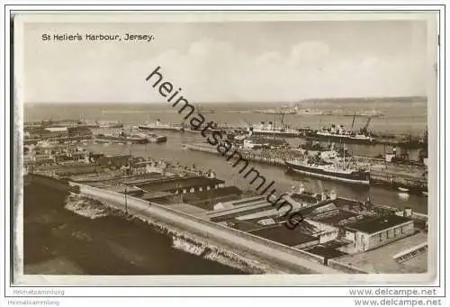 Jersey - St. Helier - Harbour - Foto-AK 30er Jahre
