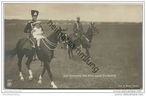 Der Kronprinz Wilhelm von Preussen und Prinz Louis Ferdinand