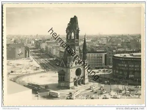 Berlin - Gedächtniskirche - Foto-AK 50er Jahre