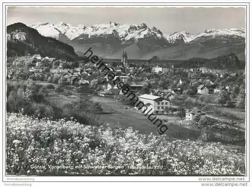 Götzis - Schweizer Berge - Foto-AK Grossformat