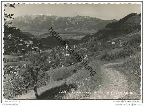 Vorderlaterns mit Säntis und Hoher Kasten - Foto-AK Grossformat