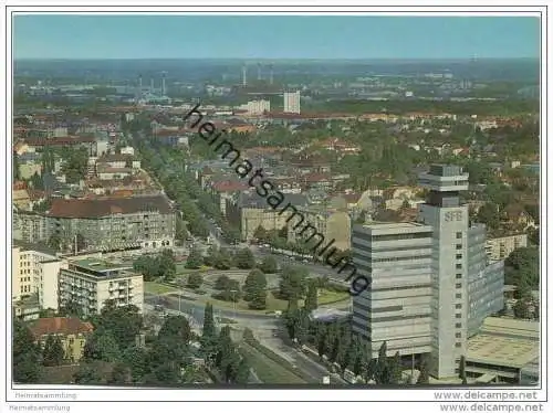 Berlin - Charlottenburg - SFB-Gebäude und Theodor-Heuss-Platz - AK Grossformat