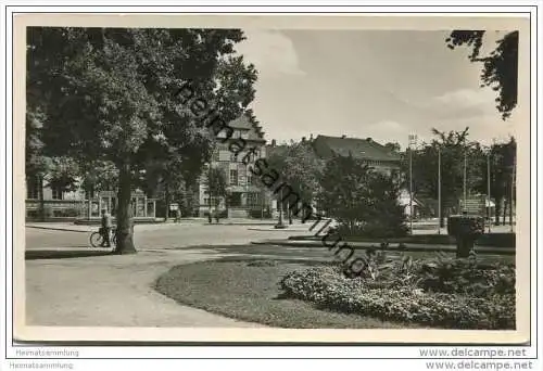 Fürstenwalde - Blick zum Stadthaus - Foto-AK 1955