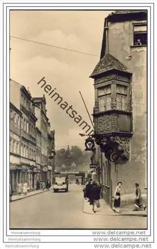 Pirna - Ernst-Thälmann-Strasse mit Engelserker - Foto-AK