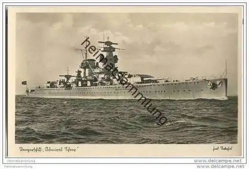 Panzerschiff Admiral Graf Spee - Foto-AK 30er Jahre