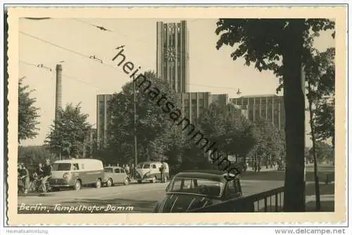 Berlin - Tempelhof - Tempelhofer Damm - VW-Bus - Foto-AK 50er Jahre