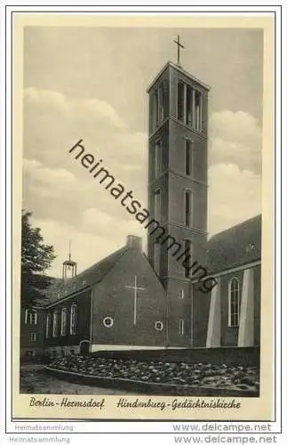 Berlin-Hermsdorf - Hindenburg Gedächtniskirche 1935