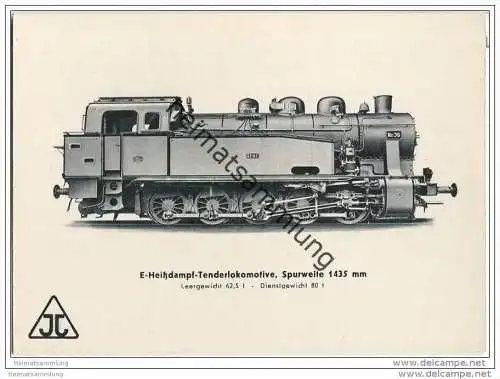 Arnold Jung Lokomotivfabrik Jungental - E-Heissdampf-Tenderlokomotive