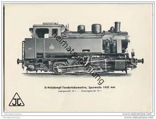 Arnold Jung Lokomotivfabrik Jungental - D-Nassdampf-Tenderlokomotive