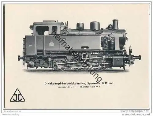 Arnold Jung Lokomotivfabrik Jungental - D-Nassdampf-Tenderlokomotive