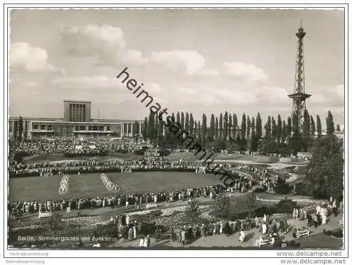 Berlin - Sommergarten am Funkturm - Foto-AK Grossformat