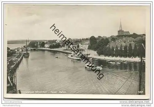 Neustadt Holstein - Hafen - Foto-AK